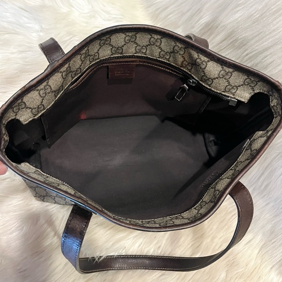 Authenticated Gucci Joy Supreme Shoulder Bag Tote Bag Laptop Bag Handbag - Picture 10 of 16